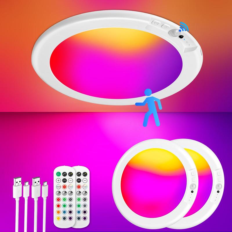 Rechargeable Motion Sensor Ceiling Light With Remote