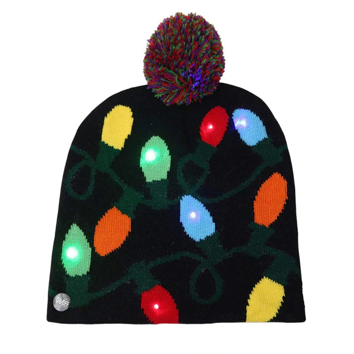 LED Christmas Beanie-Sparklie Lights