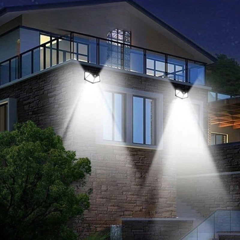 100 LED Solar Outdoor Wall Lights-Sparklie Lights