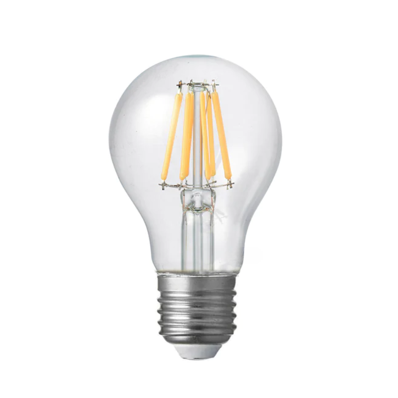 8W 12-24 Volt DC GLS Dimmable LED Light Bulb (E27) Clear in Natural White-Sparklie Lights