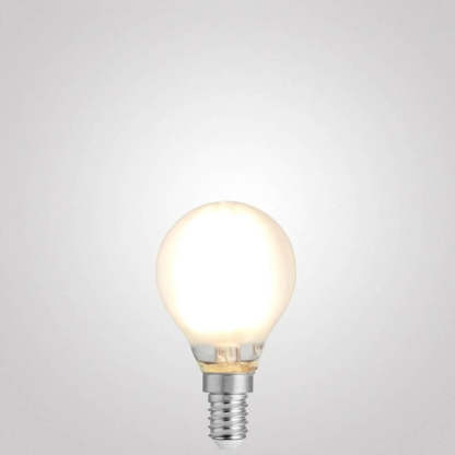 4W Fancy Round Dimmable LED Bulb (E14) Frosted in Warm White-Sparklie Lights