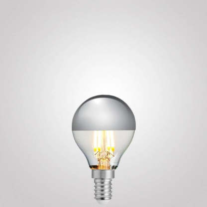 4W Fancy Round Silver Crown Dimmable LED Bulb (E14)-Sparklie Lights