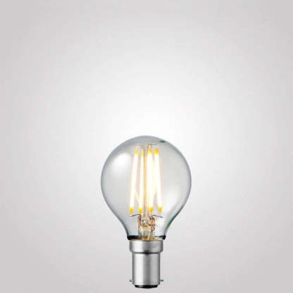 4W Fancy Round Dimmable LED Bulb (B15) Clear in Warm White-Sparklie Lights