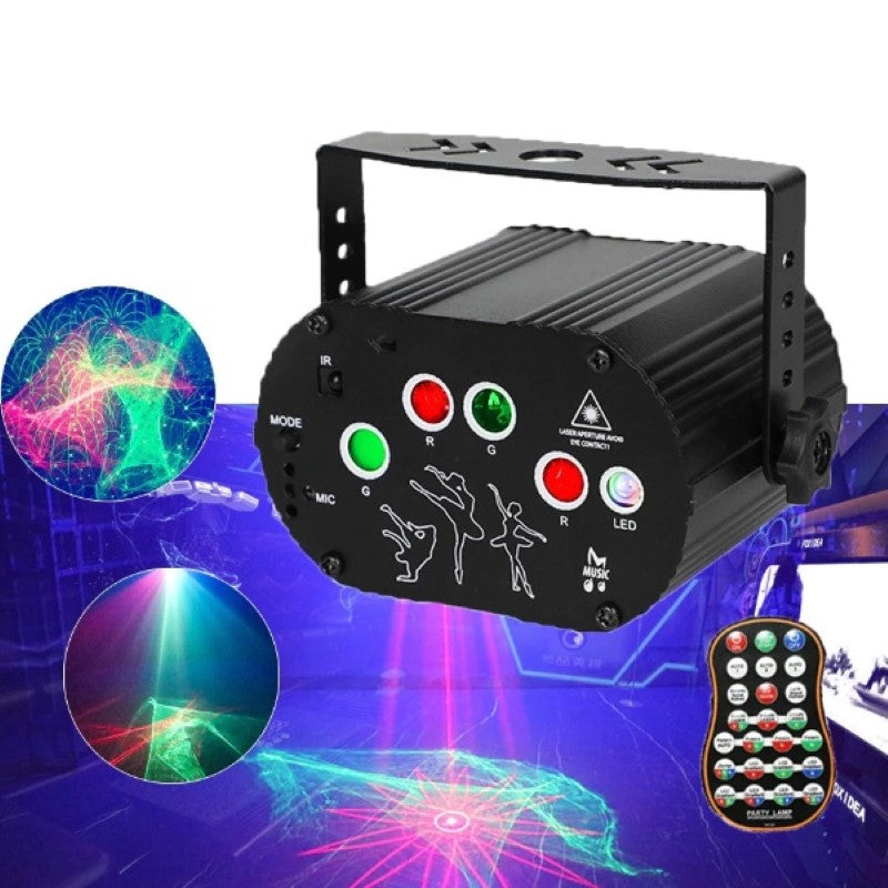 DJ Disco Laser Light Projector USB Rechargeable-Sparklie Lights