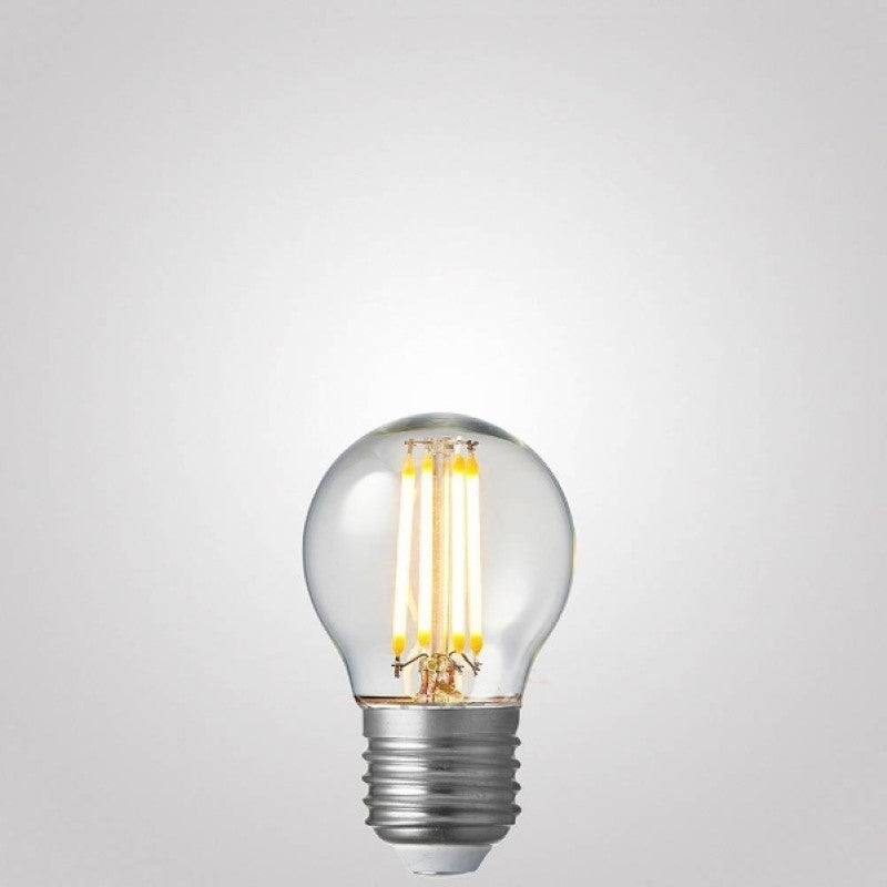 4W Fancy Round Dimmable LED Bulb (E27) Clear in Warm White-Sparklie Lights