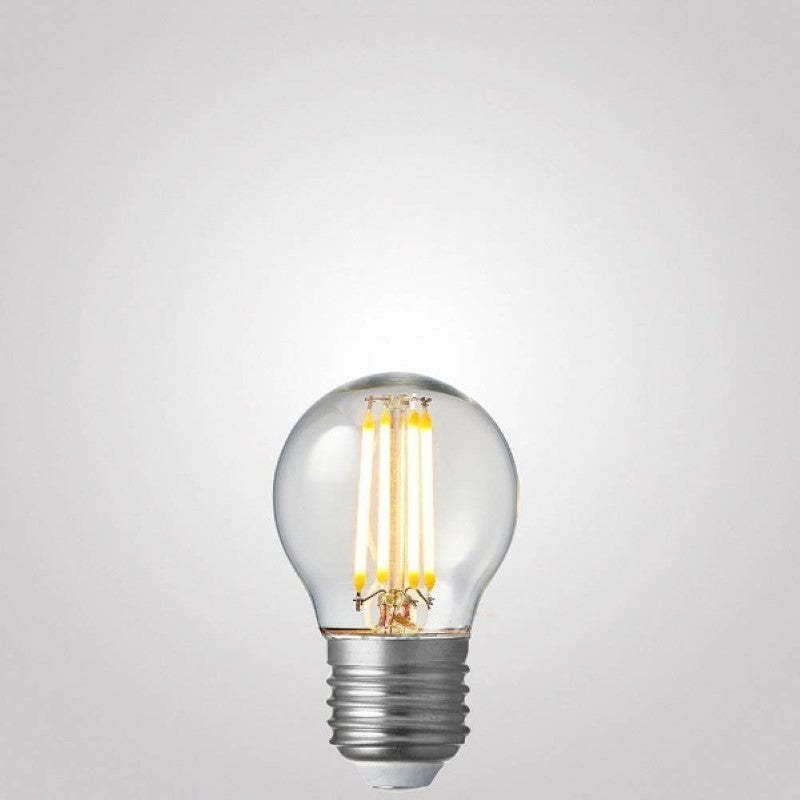 4W Fancy Round Dimmable LED Bulb (E27) Clear in Warm White-Sparklie Lights