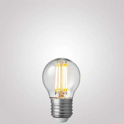 4W Fancy Round Dimmable LED Bulb (E27) Clear in Warm White-Sparklie Lights