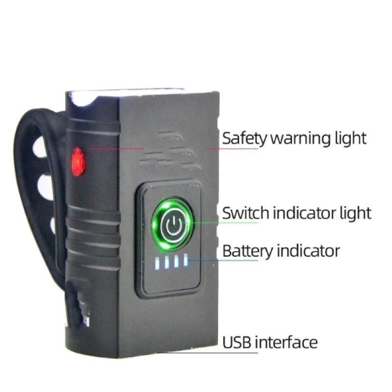 Bicycle Flashlight LED USB Rechargeable Torch-Sparklie Lights