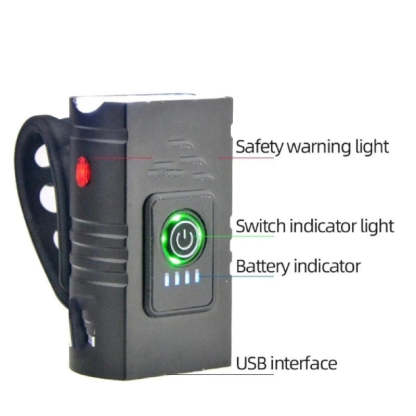 Bicycle Flashlight LED USB Rechargeable Torch-Sparklie Lights