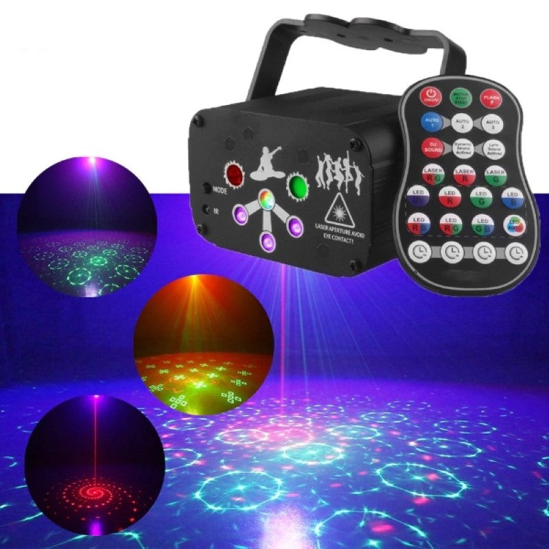 DJ Disco Laser Light Projector USB Rechargeable-Sparklie Lights