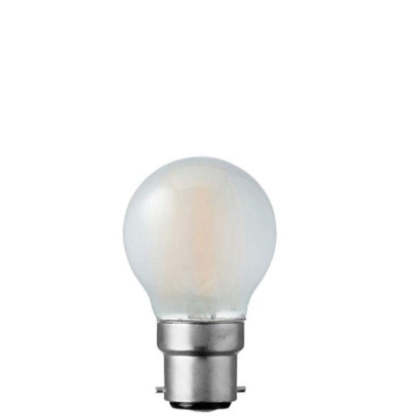 4W Fancy Round Dimmable LED Bulb (B22) Frosted in Warm White-Sparklie Lights