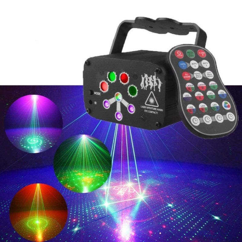 DJ Disco Laser Light Projector USB Rechargeable-Sparklie Lights