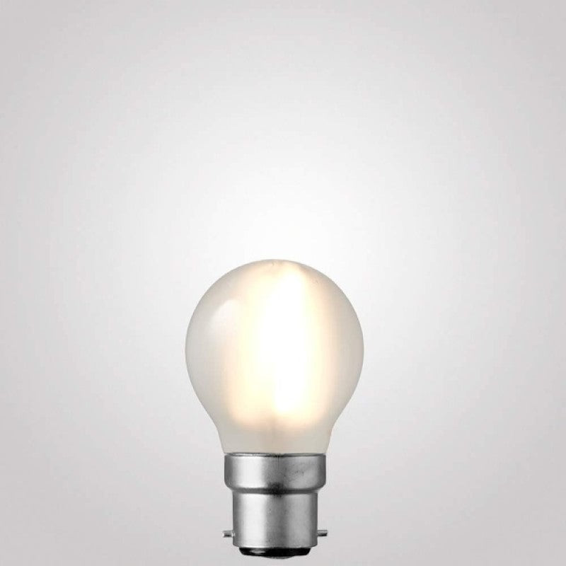 4W Fancy Round Dimmable LED Bulb (B22) Frosted in Warm White-Sparklie Lights