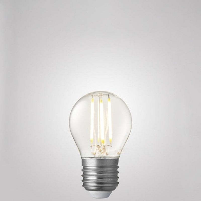 4W Fancy Round Dimmable LED Bulb (E27) Clear in Warm White-Sparklie Lights