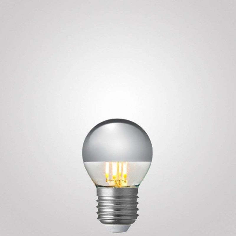 4W Fancy Round Silver Crown Dimmable LED Bulb (E27)-Sparklie Lights