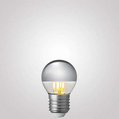 4W Fancy Round Silver Crown Dimmable LED Bulb (E27)-Sparklie Lights