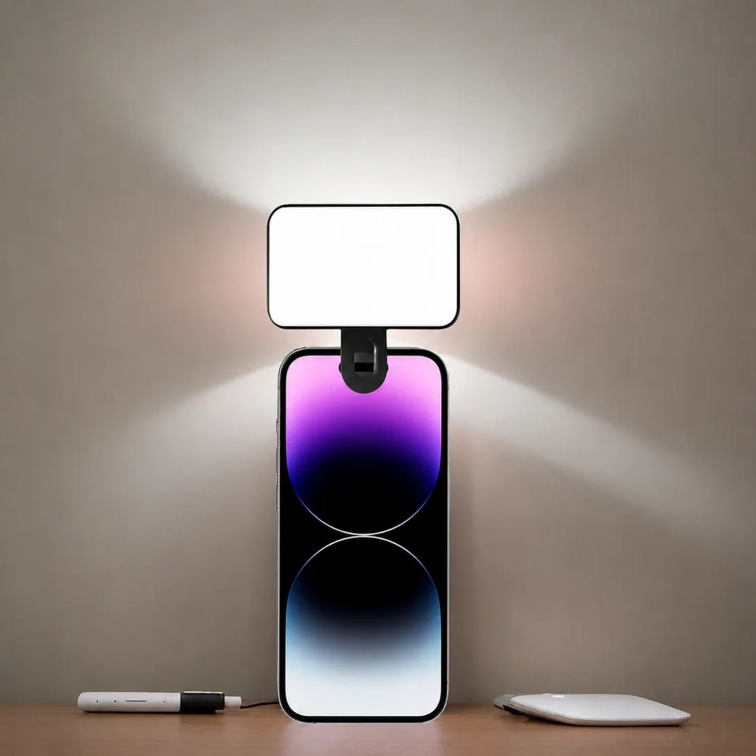 Rechargeable LED Selfie Light With 3 Lighting Modes