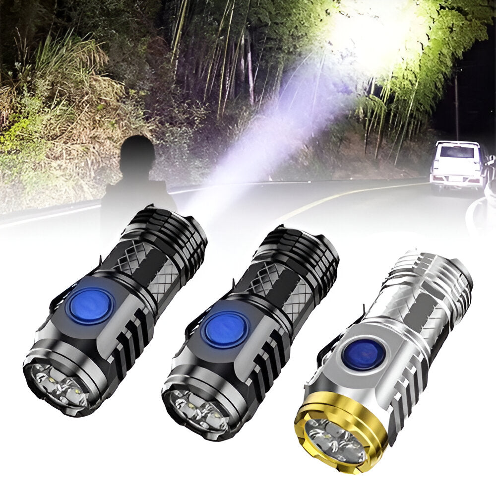 Rechargeable Long Range LED Flashlight-Sparklie Lights