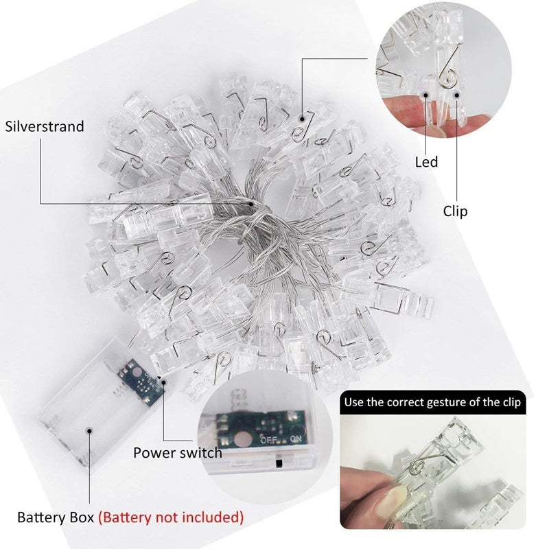 The LED Clip String Lights-Sparklie Lights