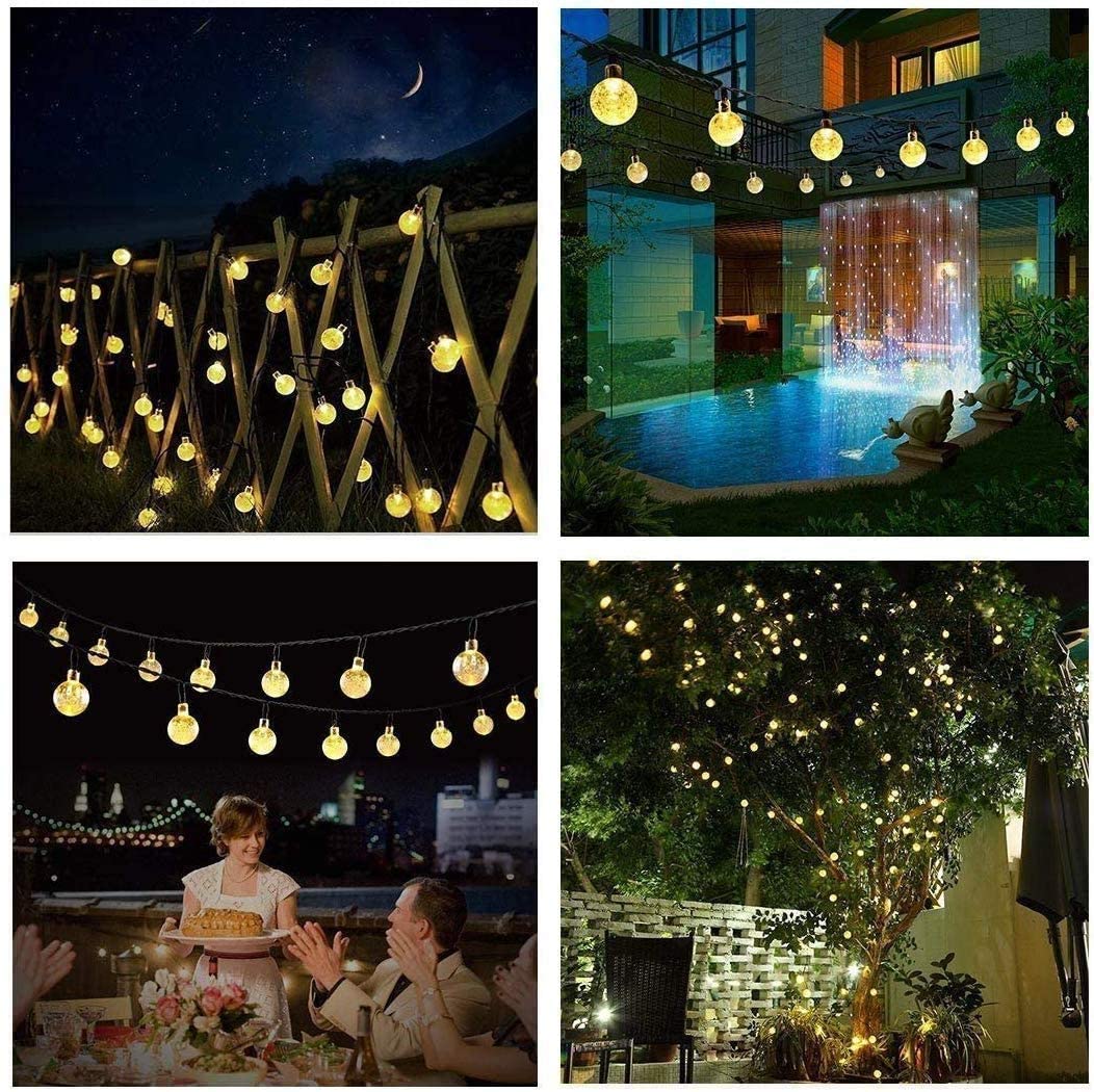 The Crystal Globe Solar String Lights-Sparklie Lights