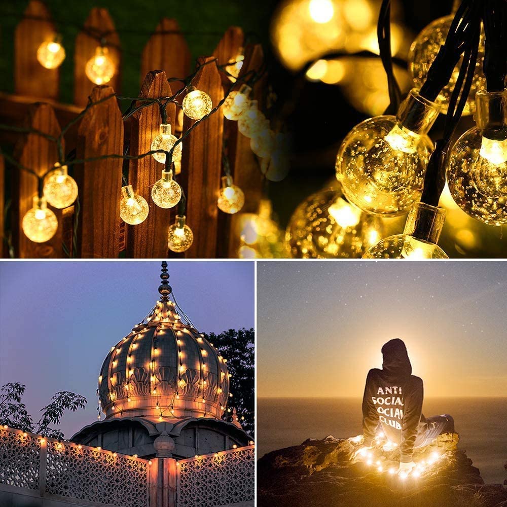 The Crystal Globe Solar String Lights-Sparklie Lights