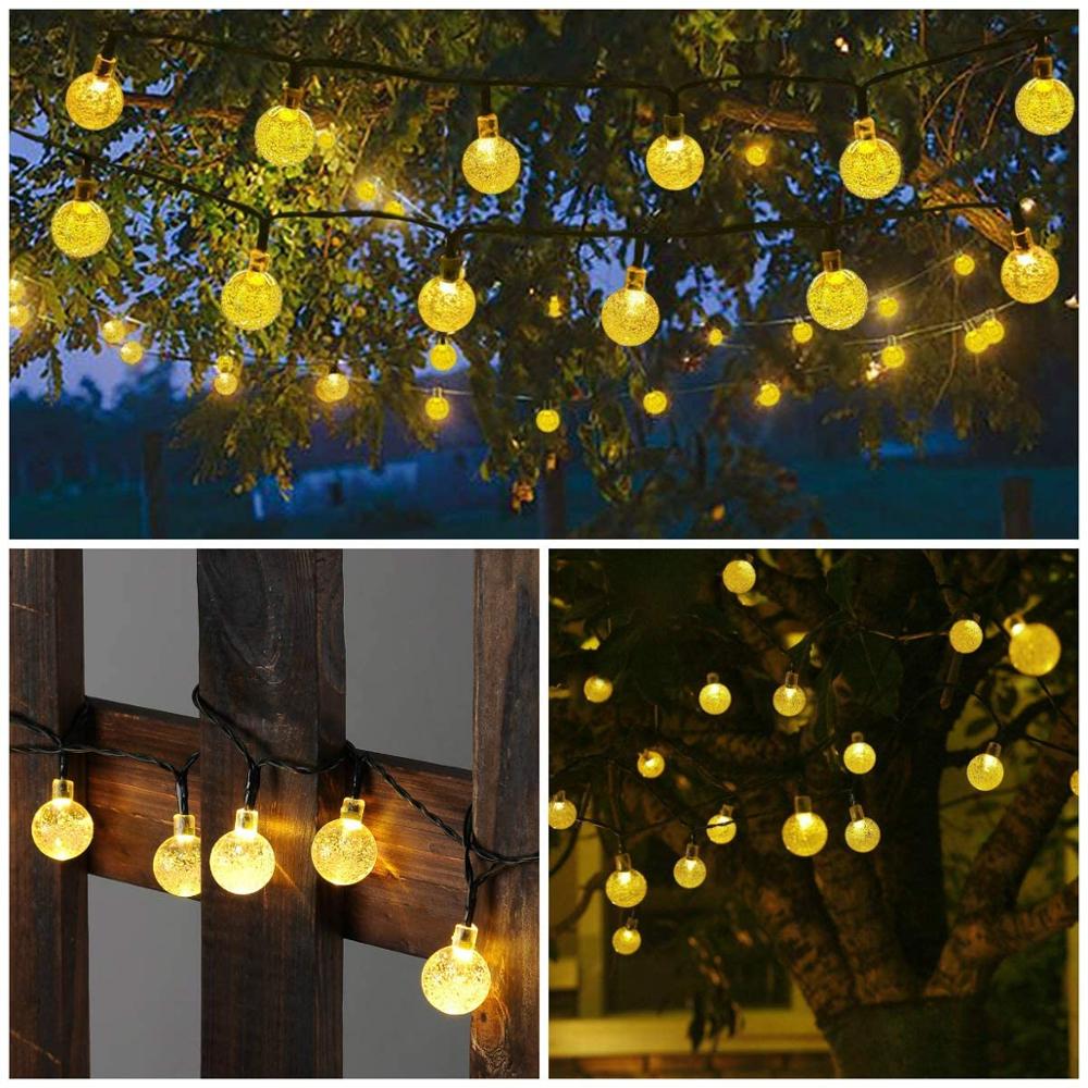 The Crystal Globe Solar String Lights-Sparklie Lights