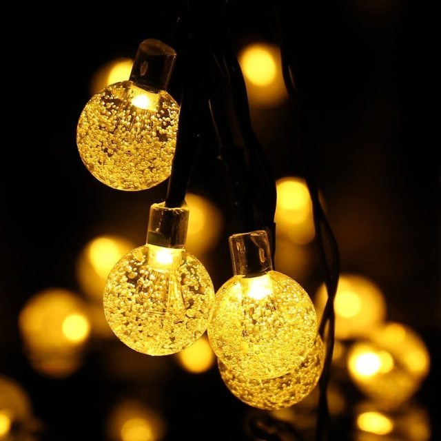 The Crystal Globe Solar String Lights-Sparklie Lights