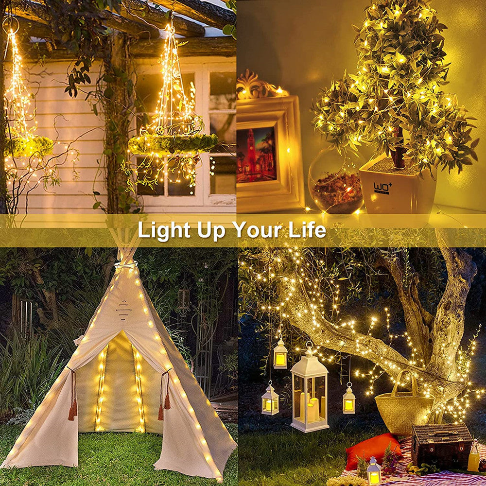 The LED Solar String Lights-Sparklie Lights