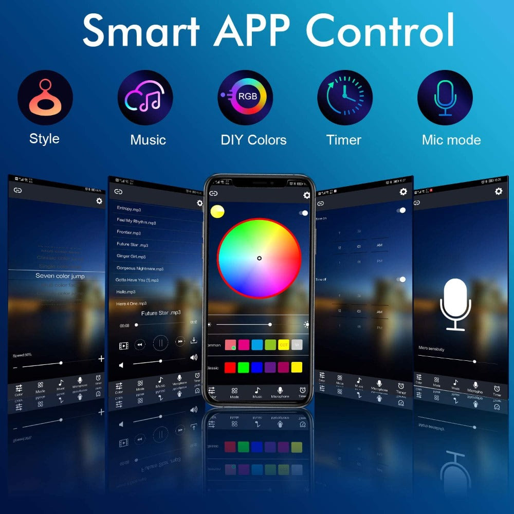 The Bluetooth LED Strip Lights-Sparklie Lights