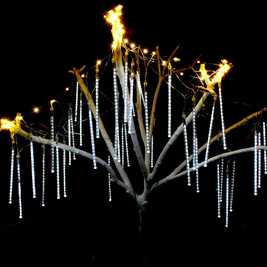 The LED Tube Shower Rain String Lights-Sparklie Lights