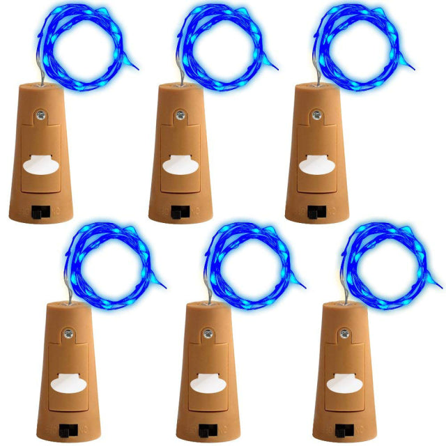 The 6Pcs Bottle Cork LED String Lights-Sparklie Lights