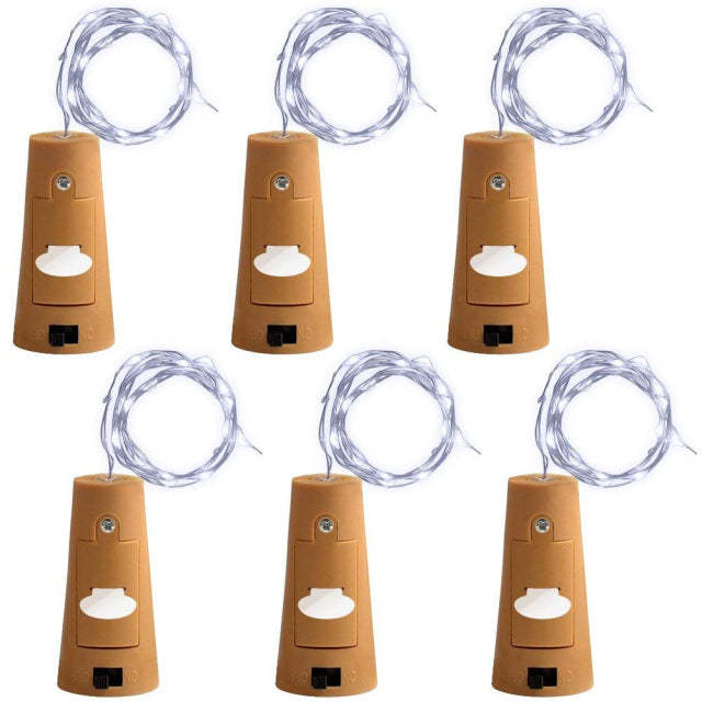 The 6Pcs Bottle Cork LED String Lights-Sparklie Lights