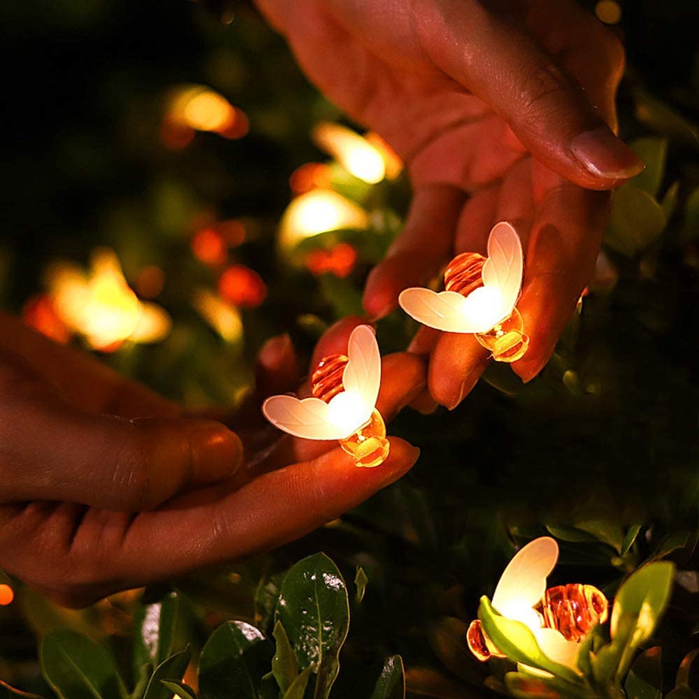 The LED String Solar Bee Lights-Sparklie Lights