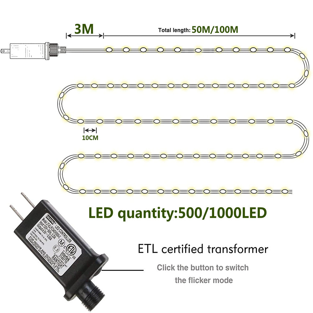 The Green Copper Wire Tree LED Lights-Sparklie Lights