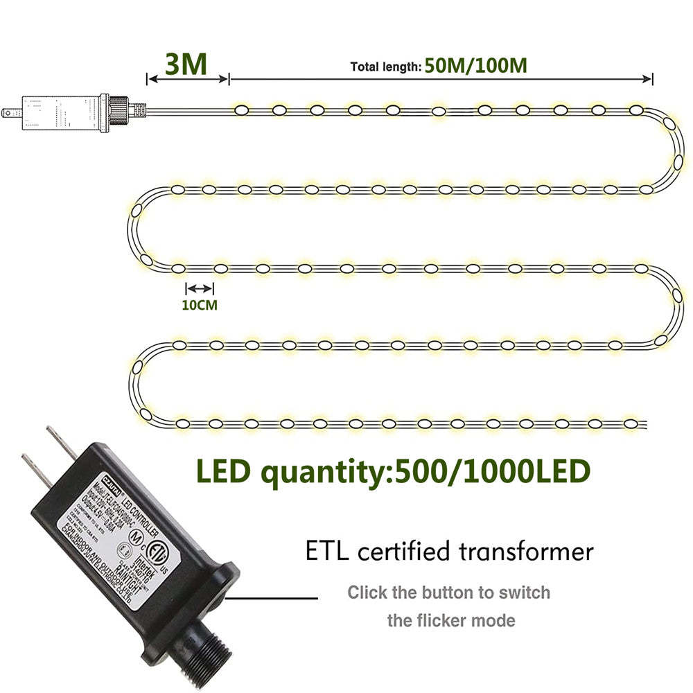 The Green Copper Wire Tree LED Lights-Sparklie Lights