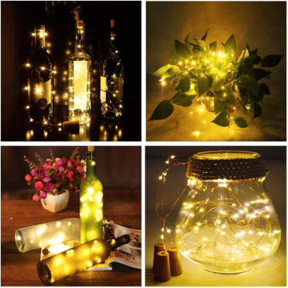 The Wine Bottle Cork LED String Lights-Sparklie Lights