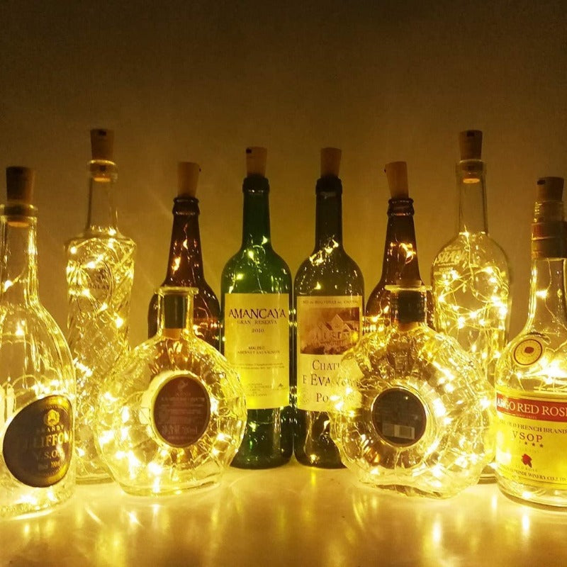The Wine Bottle Cork LED String Lights-Sparklie Lights