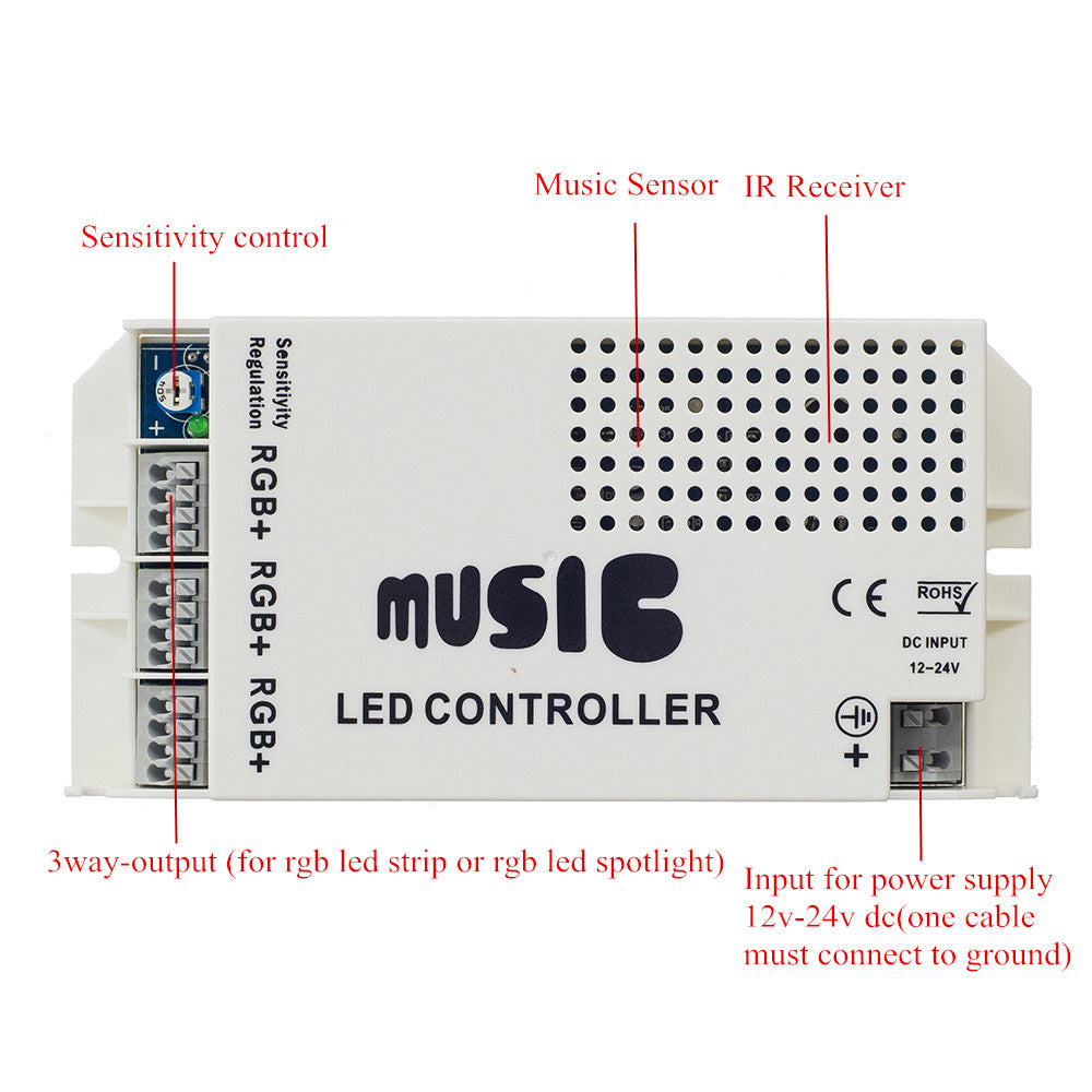 The 24 Keys Music Led Controller-Sparklie Lights