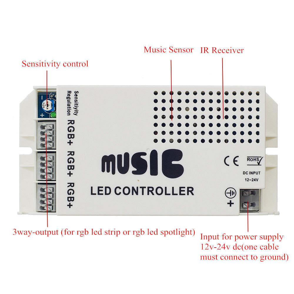 The 24 Keys Music Led Controller-Sparklie Lights