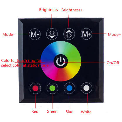 The Black Panel Digital Touch Screen-Sparklie Lights