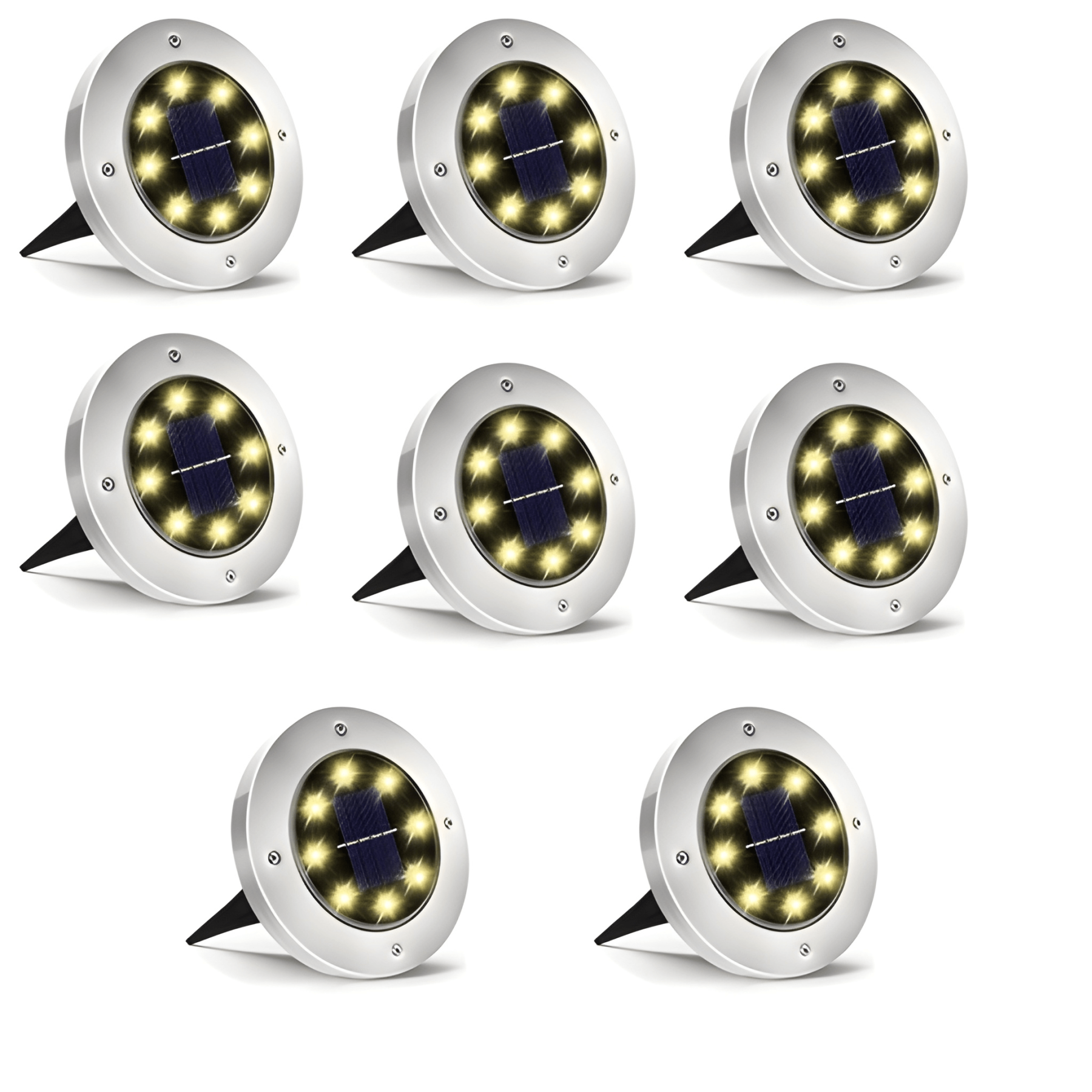 Waterproof Solar Pathway Lights for Gardens and Walkways Set