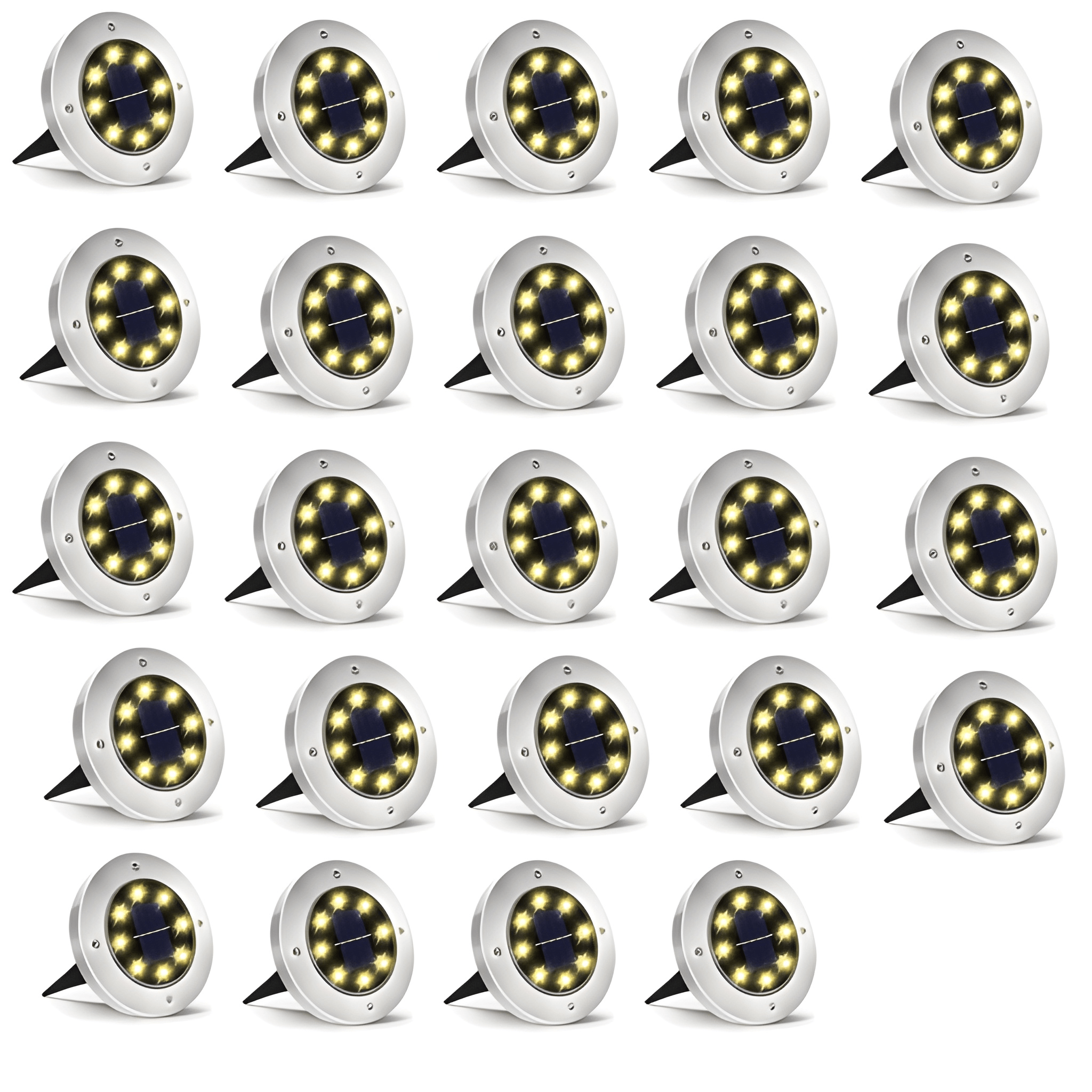 Waterproof Solar Pathway Lights for Gardens and Walkways Set