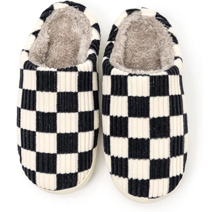 Warm Casual Slippers With Plush Faux Fur Lining