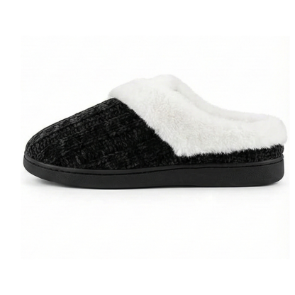 Furry Fleece Lined Slippers For Women