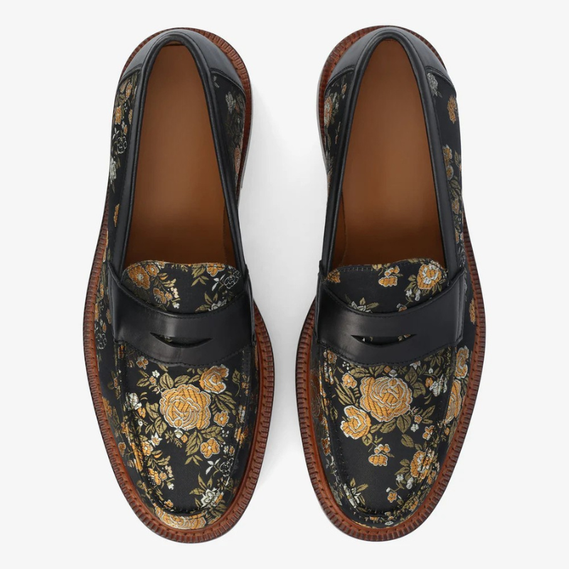 Check Canvas And Leather Blake Stitch Loafer