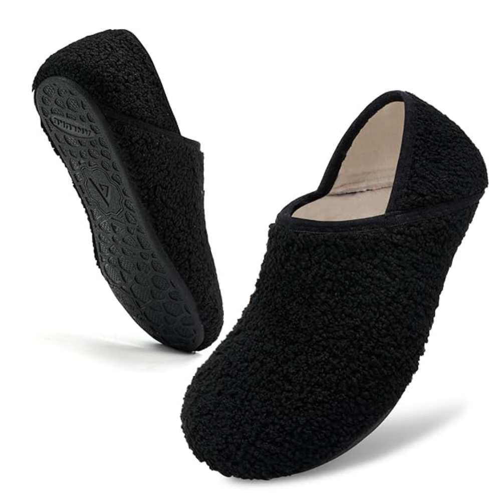 Comfortable Fuzzy House Slippers With Non Slip Bottom