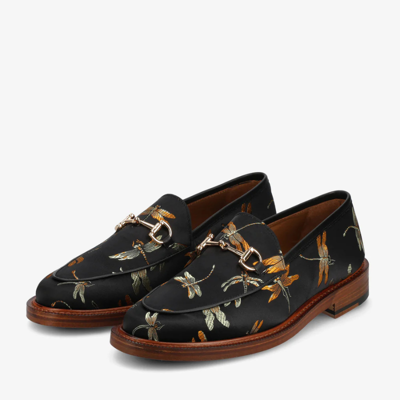 Check Canvas And Leather Blake Stitch Loafer