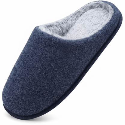 Mens Cozy Memory Foam scuff Slippers Slip
