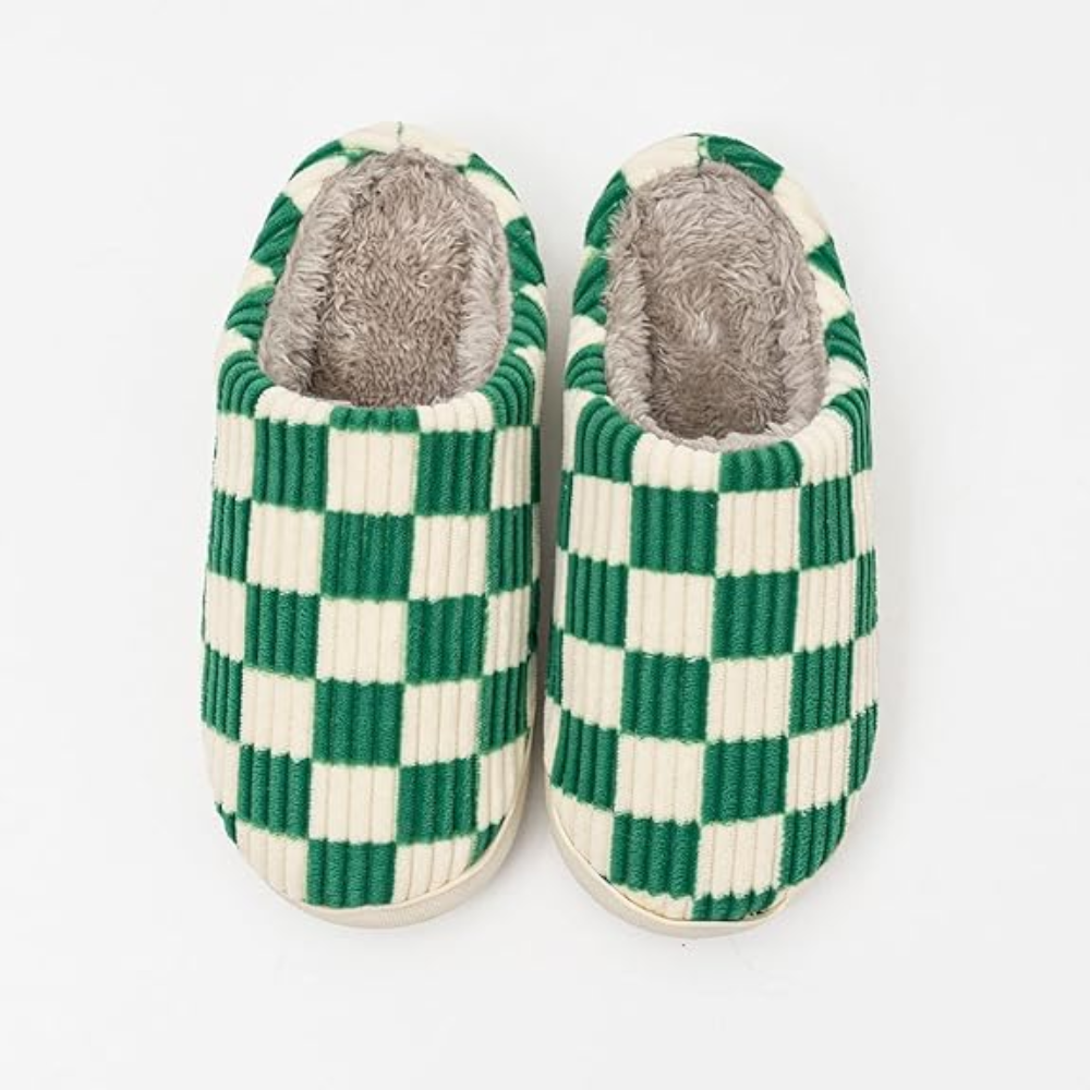 Warm Casual Slippers With Plush Faux Fur Lining