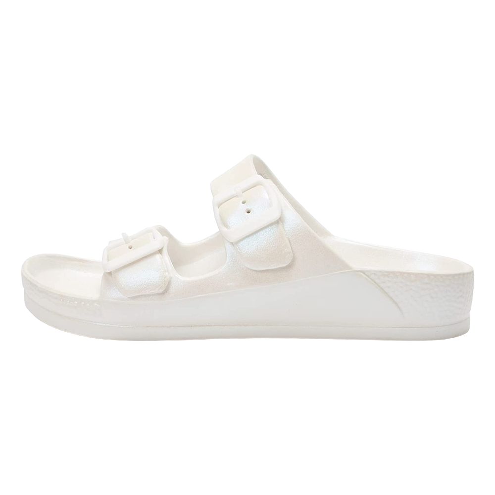 Adjustable Double Buckle Flat Sandals